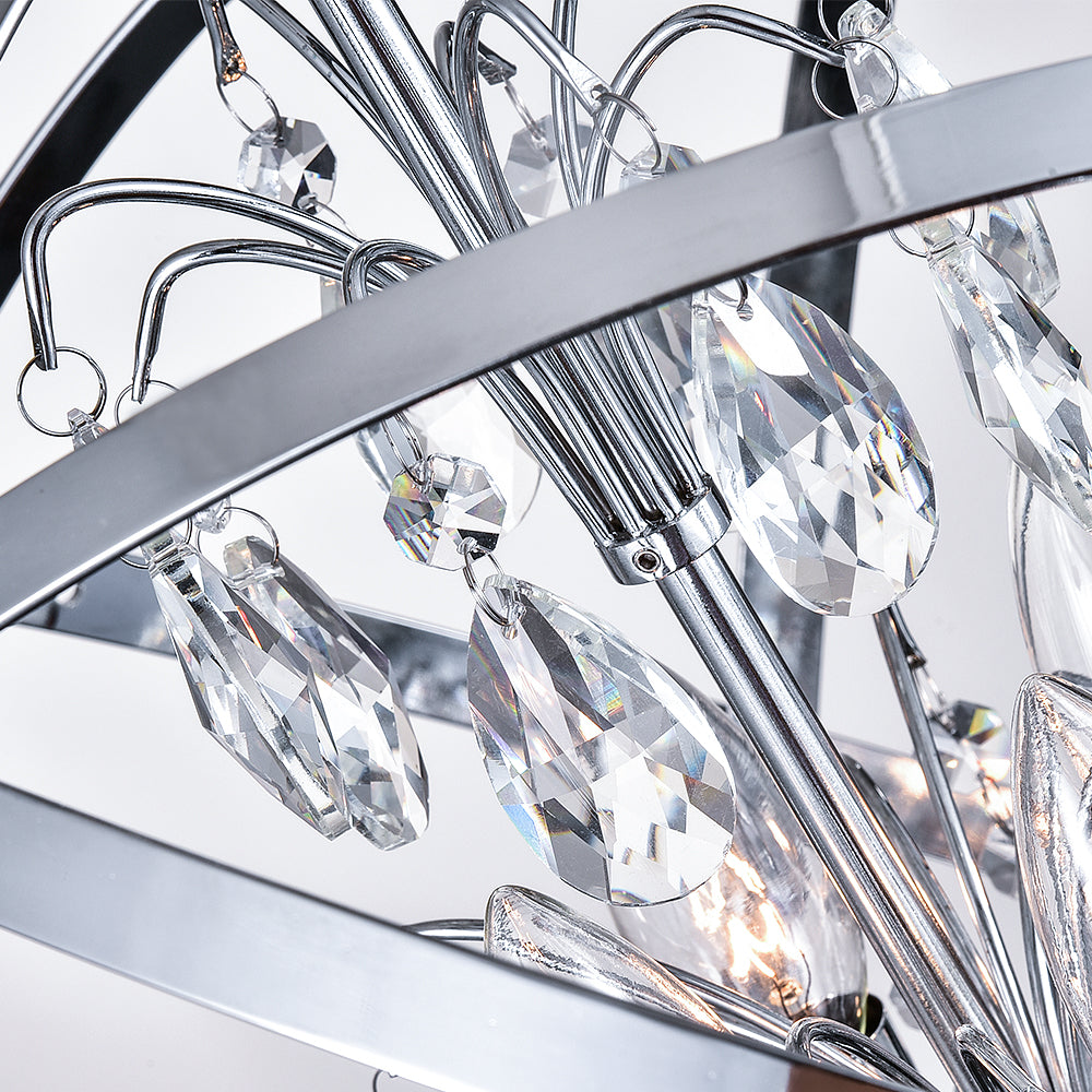 Maxax 4 - Light Dimmable Globe Chandelier #MX19026