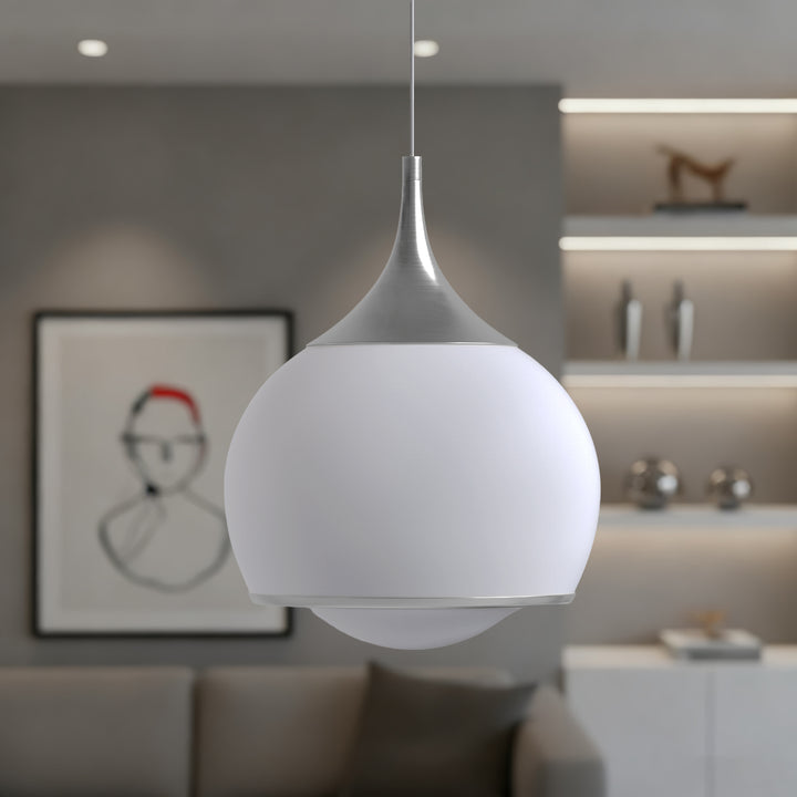 Nimbus 1-light Led Single Glass Pendant For Hallway/kitchen Island #MX21051