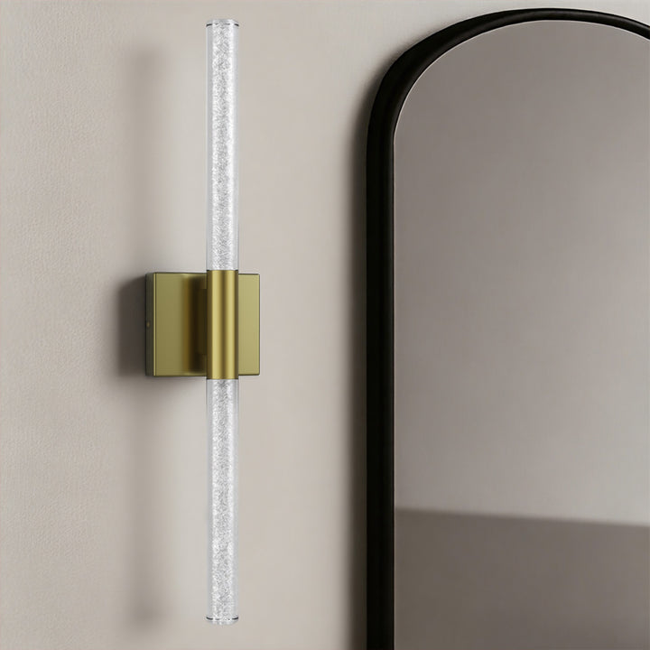 Glint 24''H Dimmable Led Outdoor Sconce With Tempered Glass #7082