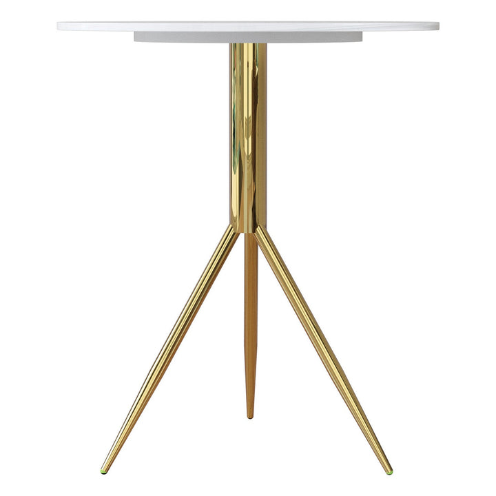 Maxax 22.83'' Tall Marble 3 Legs End Tables #23001