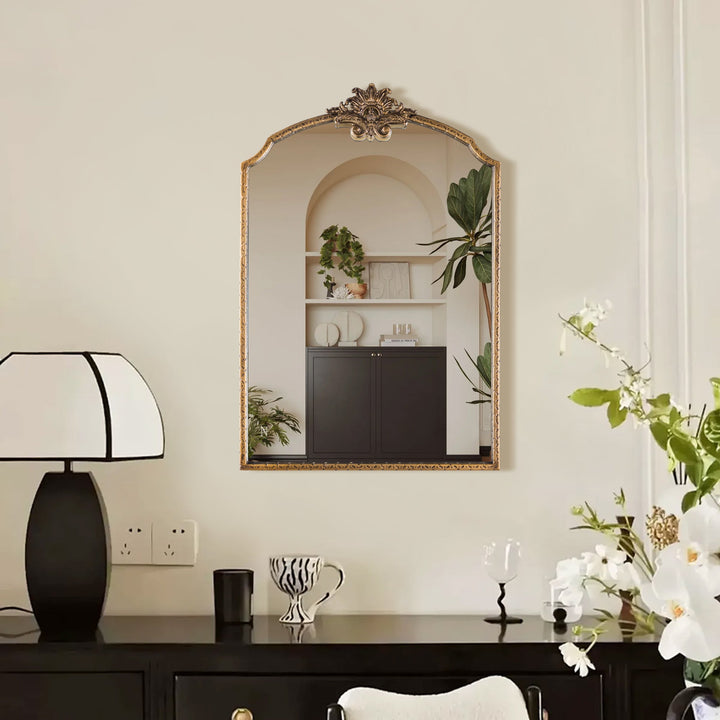 Opulence Vintage Style Metal Flat Decorative Wall Mirror #31003