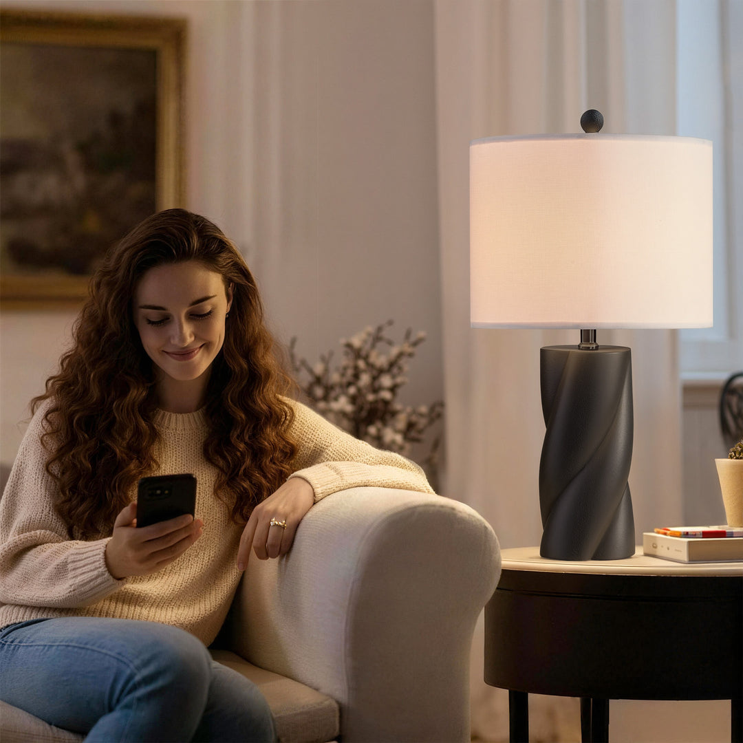 Modern Ceramic Table Lamp (Set of 2)