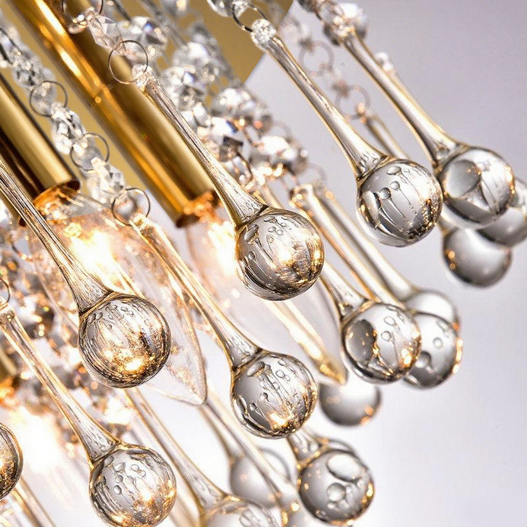 Maxax 4 - Light 11.8in Crystal Pendant Ceiling Lamp #MX19067