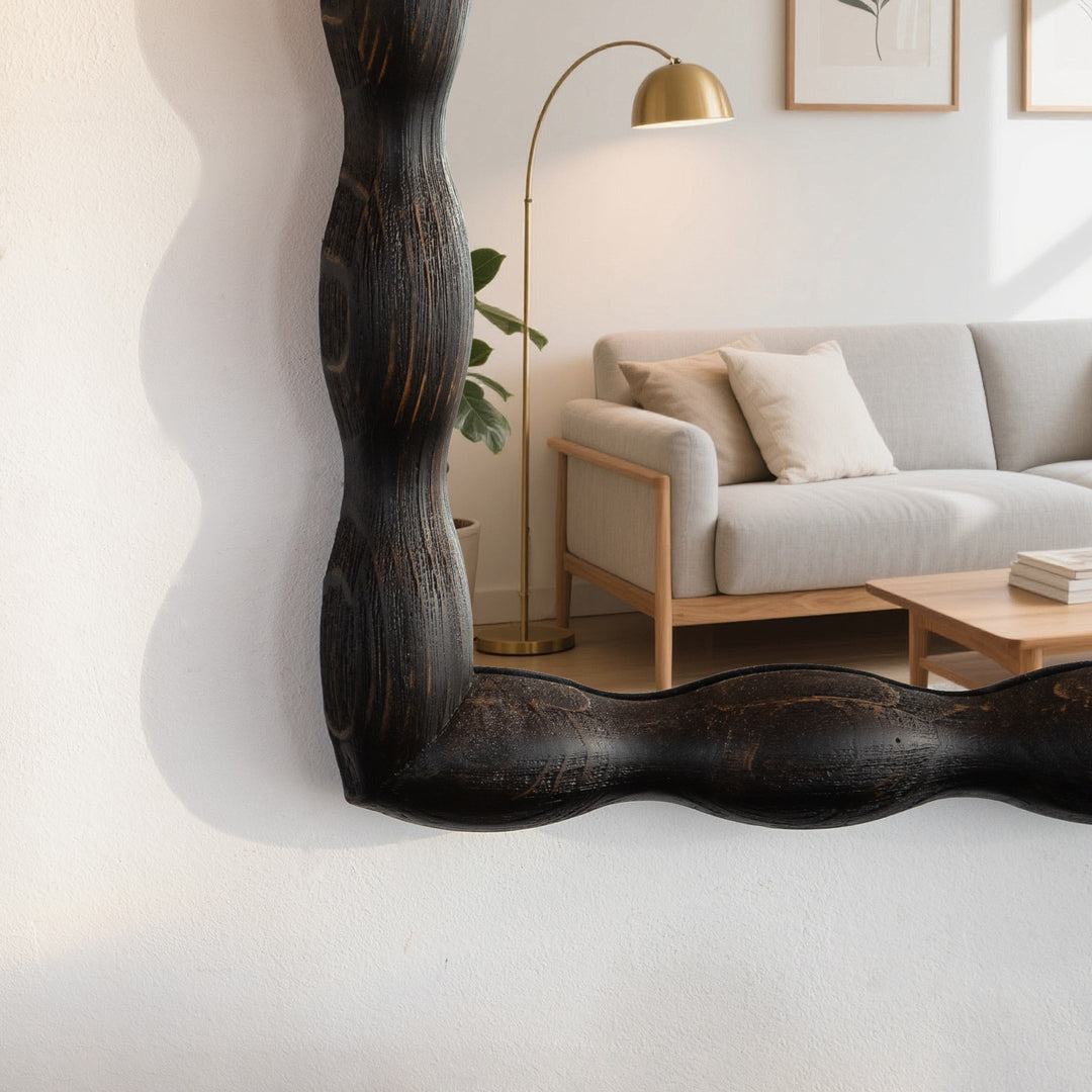 Opulence Solid Wood Rectangle Flat Wall Mirror #25032