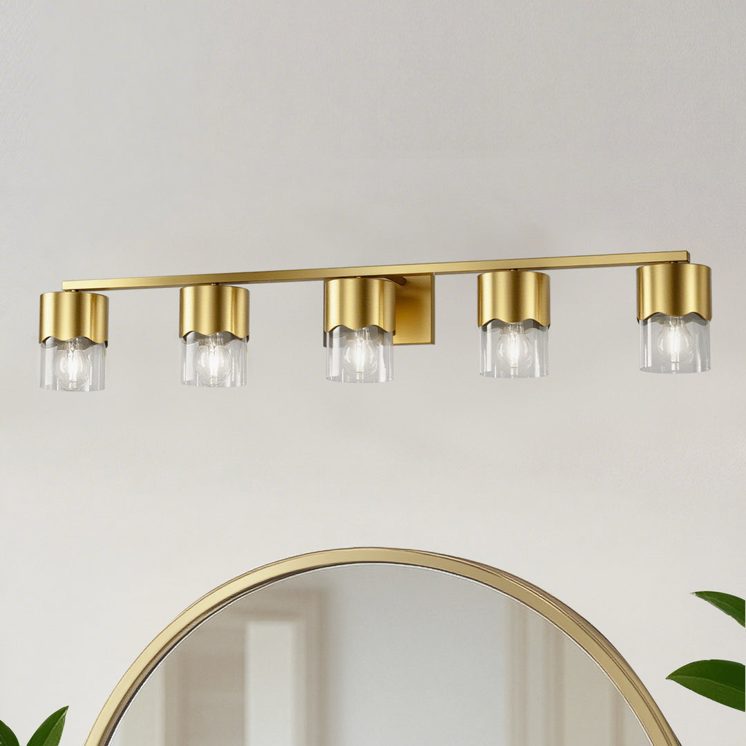 Lumin 3-light Dimmable Vanity Light With Scalloped Metal Shade
