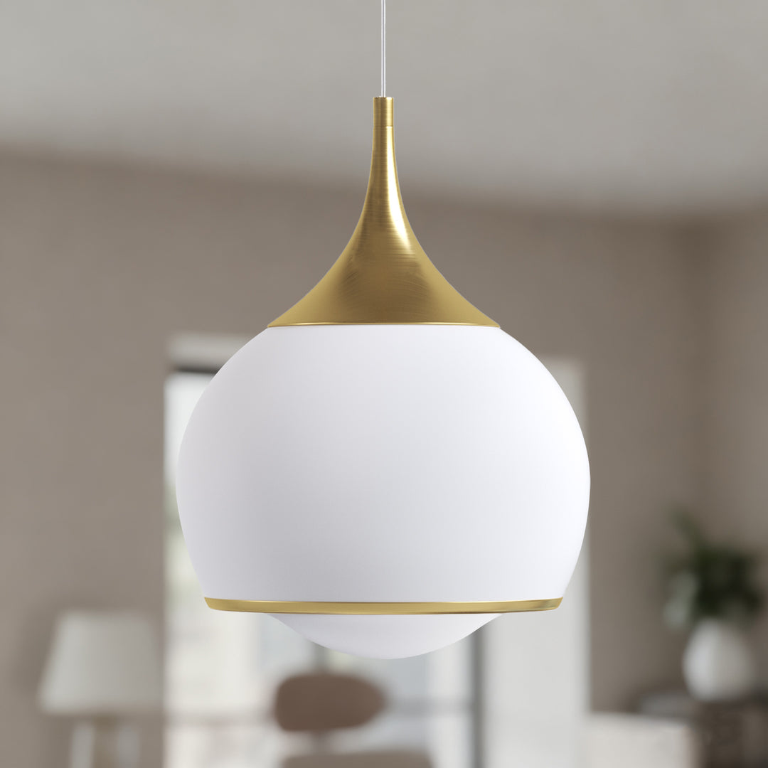 Nimbus 1-light Led Single Glass Pendant For Hallway/kitchen Island #MX21051