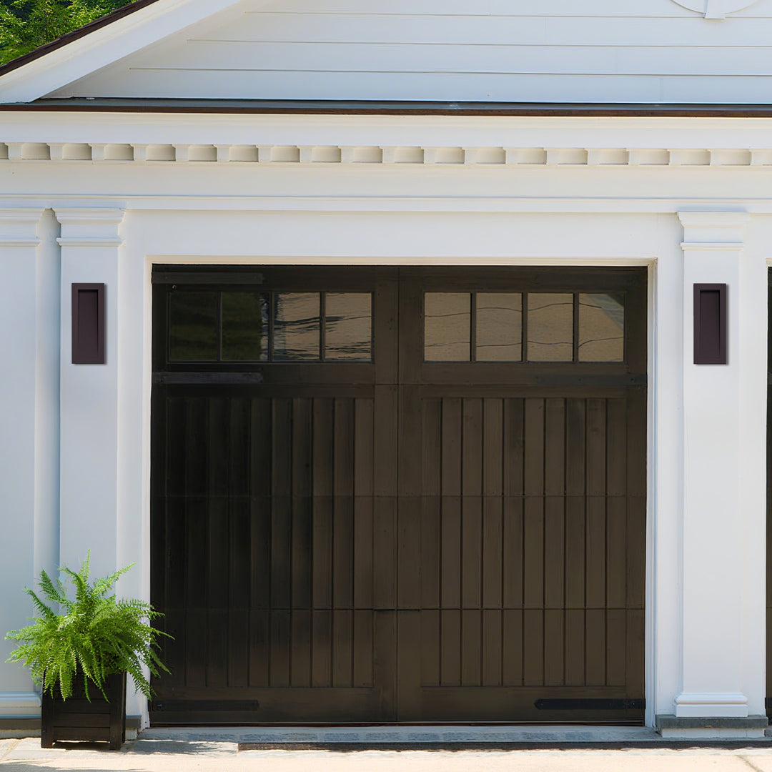 Solstice 15''H Dimmable Led Matte Black Iron Outdoor Wall Light #7085