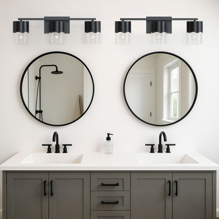 Lumin 3-light Dimmable Vanity Light With Scalloped Metal Shade