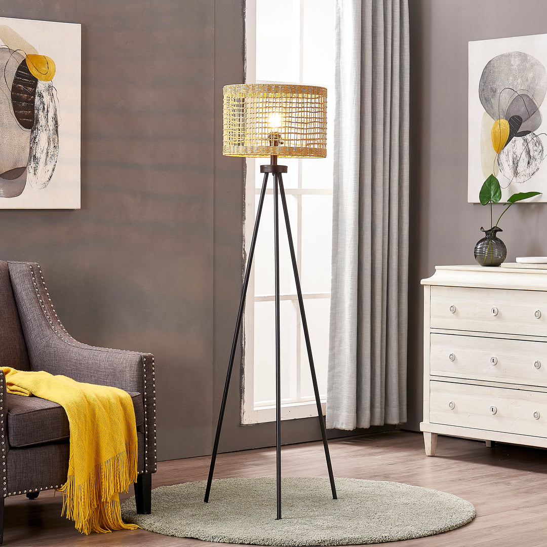 Maxax 65'' Black Tripod Floor Lamp #F165