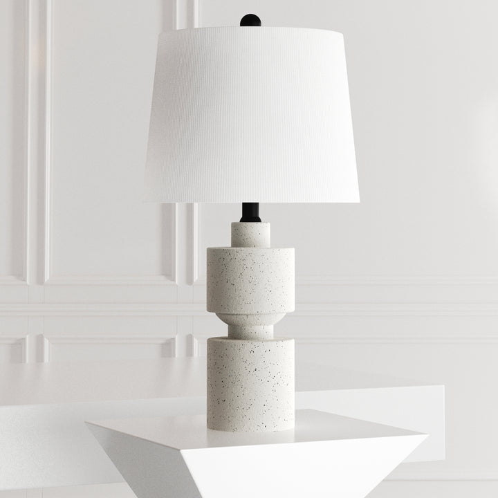 Illume 24.5'' Ivory Resin Table Lamp For Living Room/bedroom #T210