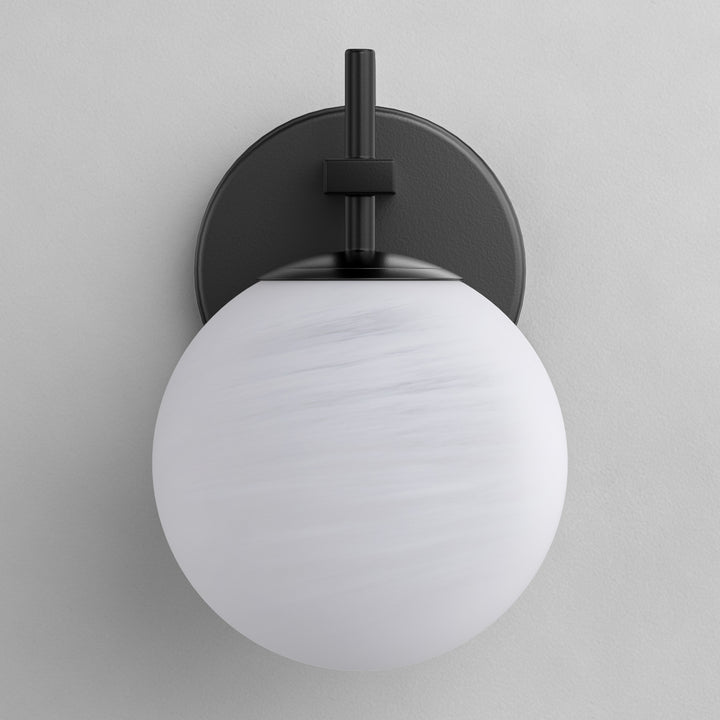 Nimbus 1 - Light Dimmable Iron ETL Bathroom Vanity Light with Round Shape Cloud Glass Shade #CLB29015