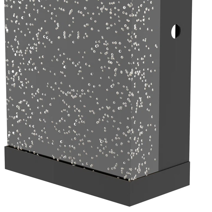 2-Light Black Dimmable Led Wall Light Flush Mounted Sconce For Living Bedroom Aisle #7032