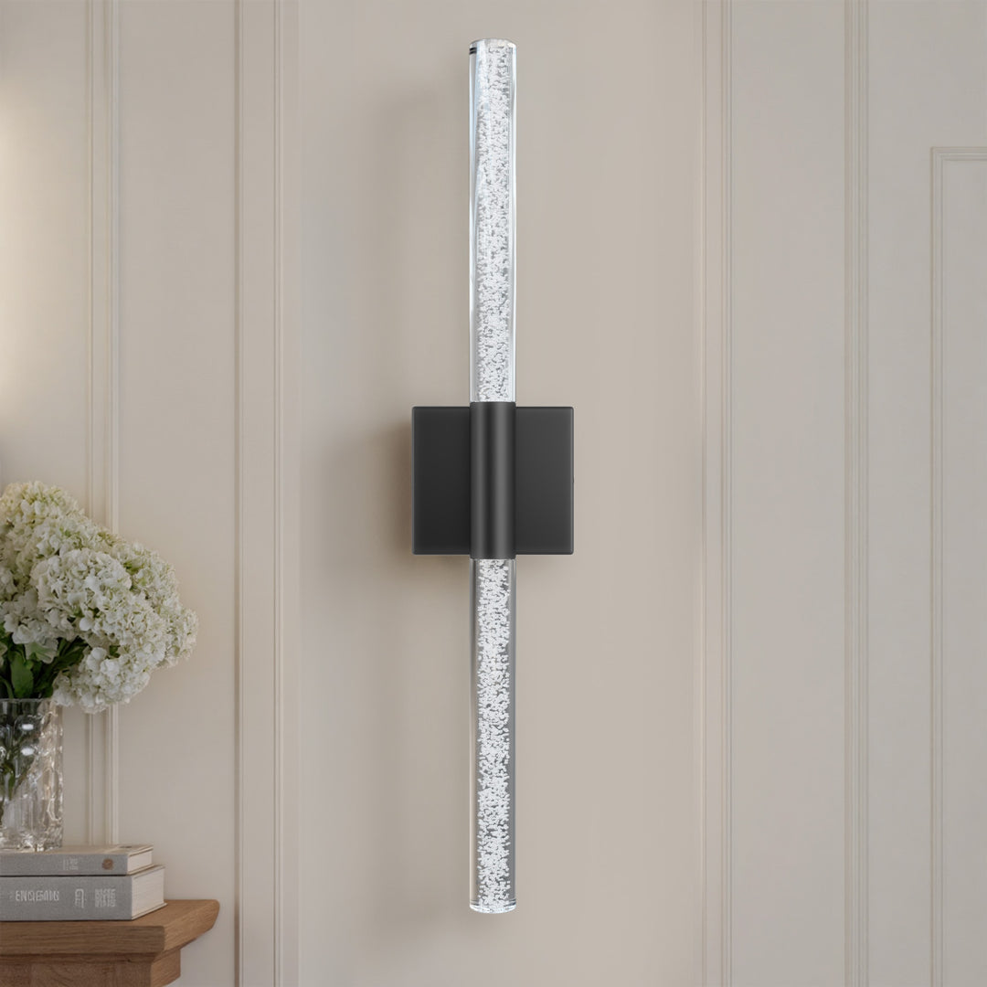 Glint 24''H Dimmable Led Outdoor Sconce With Tempered Glass #7082