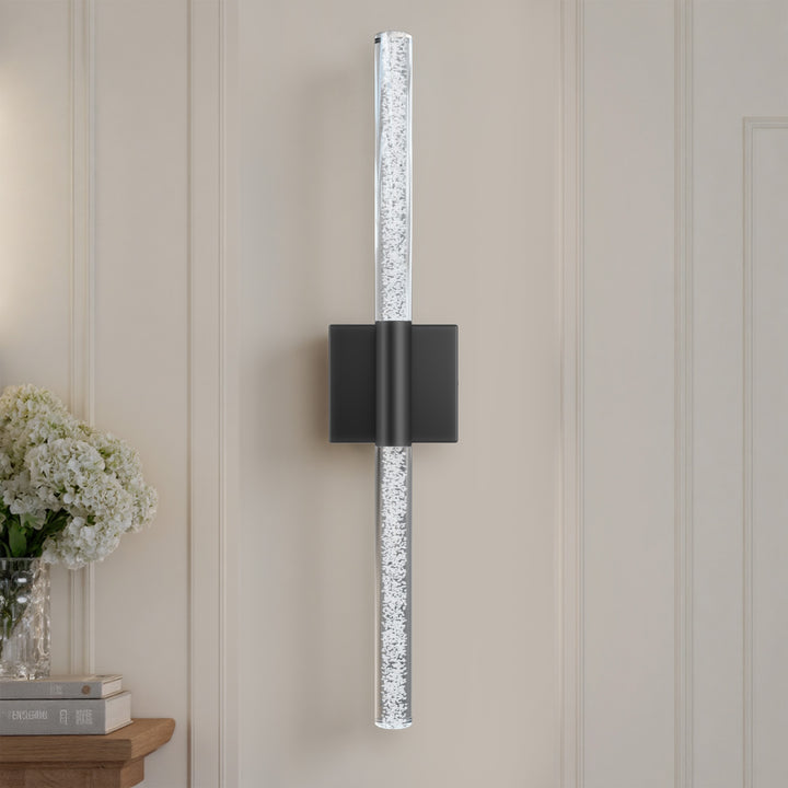 Glint 24''H Dimmable Led Outdoor Sconce With Tempered Glass #7082