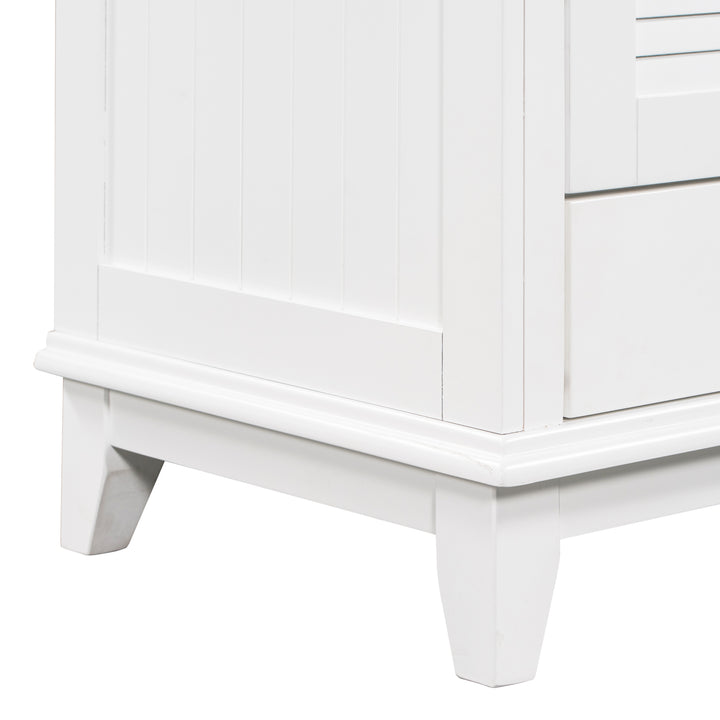 30'' Single Bathroom Vanity Cabinet With Ceramic Top #BV-006