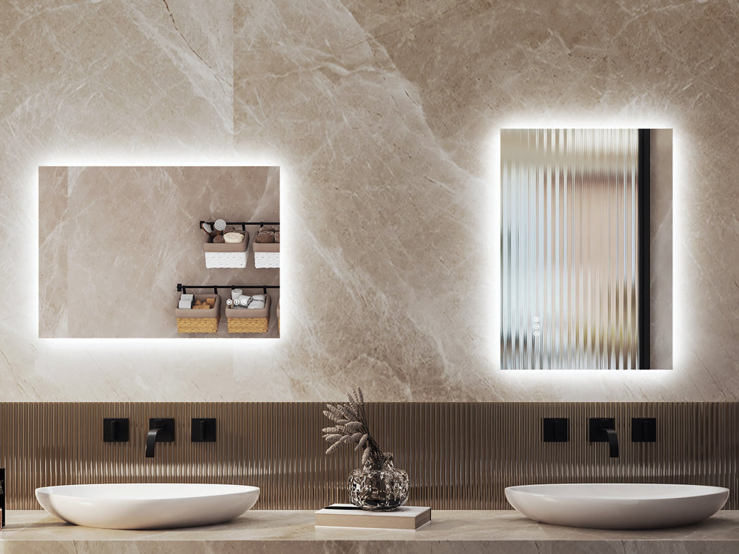 Elevate Home Modern Frameless LED Lighted Anti-Fog Dimmable Tempred Bathroom&Vanity Mirror #BL02