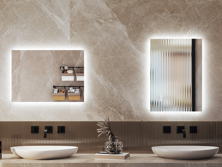 Elevate Home Modern Frameless LED Lighted Anti-Fog Dimmable Tempred Bathroom&Vanity Mirror #BL02