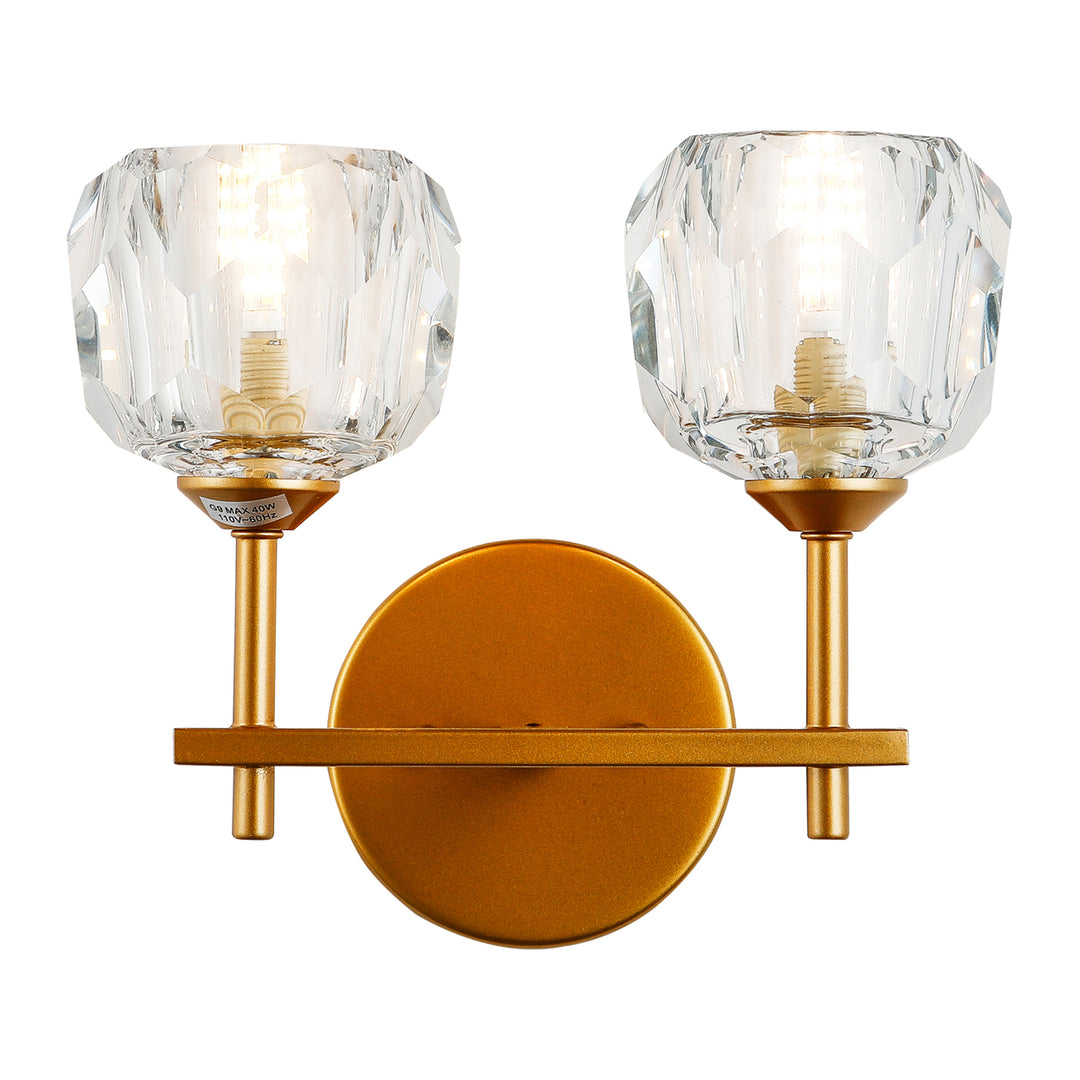 Maxax 2 - Light Dimmable Gold Armed Sconce (Set of 2) #MX19053