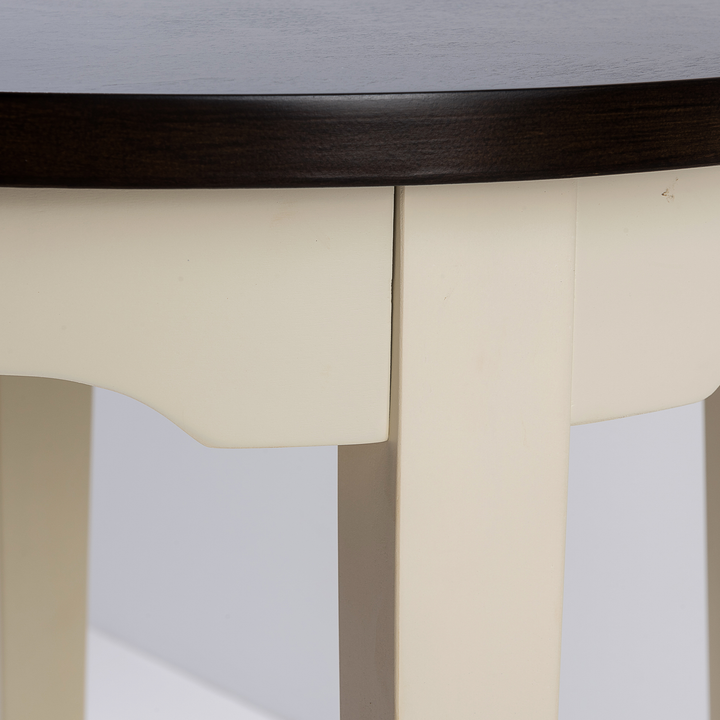 Timeless 31.5'' Round Modern Solid Wood Coffee Table With 2-Tier Shelves #51003