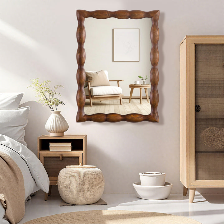 Opulence Solid Wood Rectangle Flat Wall Mirror #25032