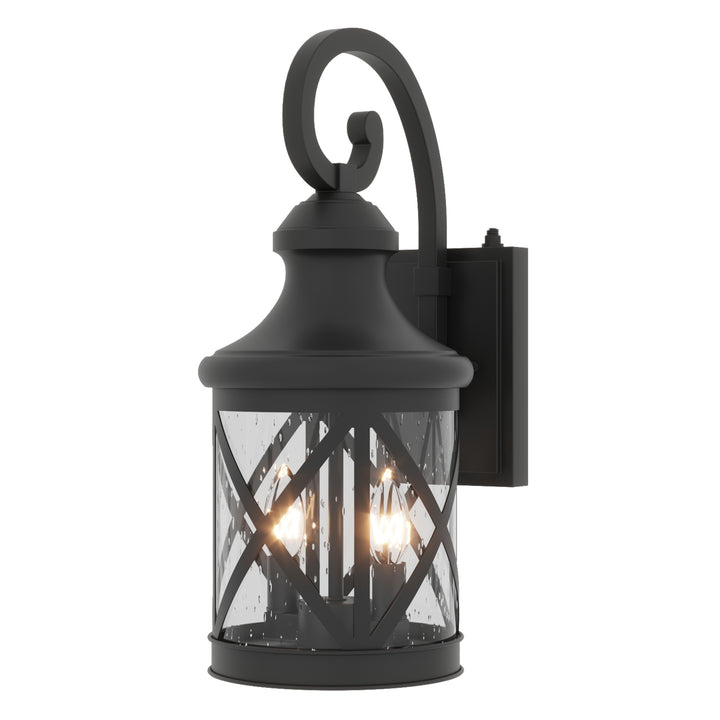 Maxax 2 Light Dusk to Dawn Outdoor Sconce Lighting #7017-2BK