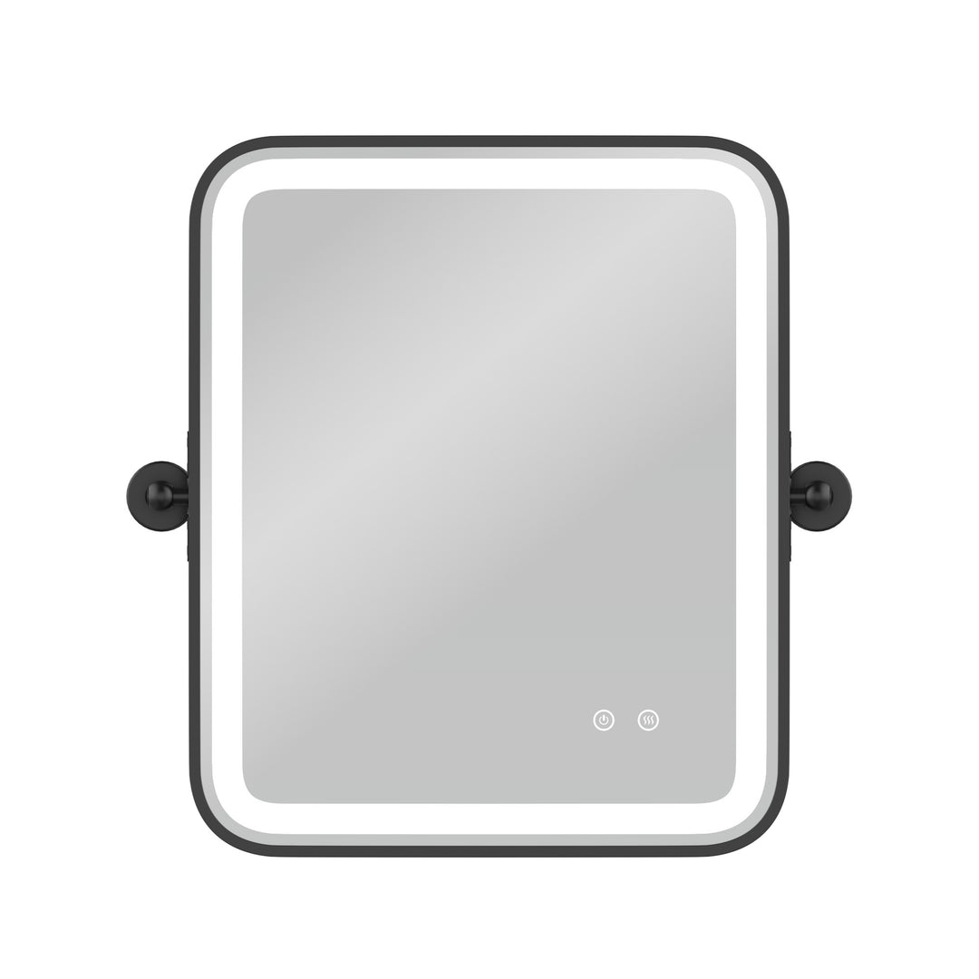 Elevate Home Modern Led Framed Tempered Anti-fog Dimmable 3-color Wall Mounted Vanity Mirror For Bathroom #52001