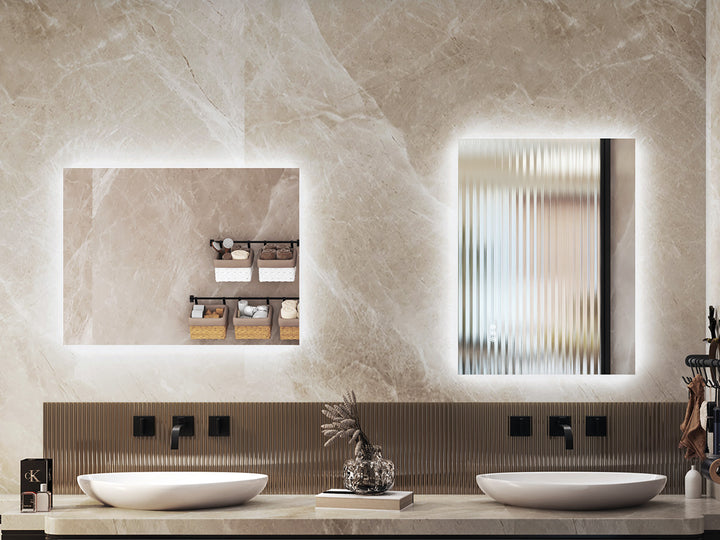 Elevate Home Modern Frameless LED Lighted Anti-Fog Dimmable Tempred Bathroom&Vanity Mirror #BL02