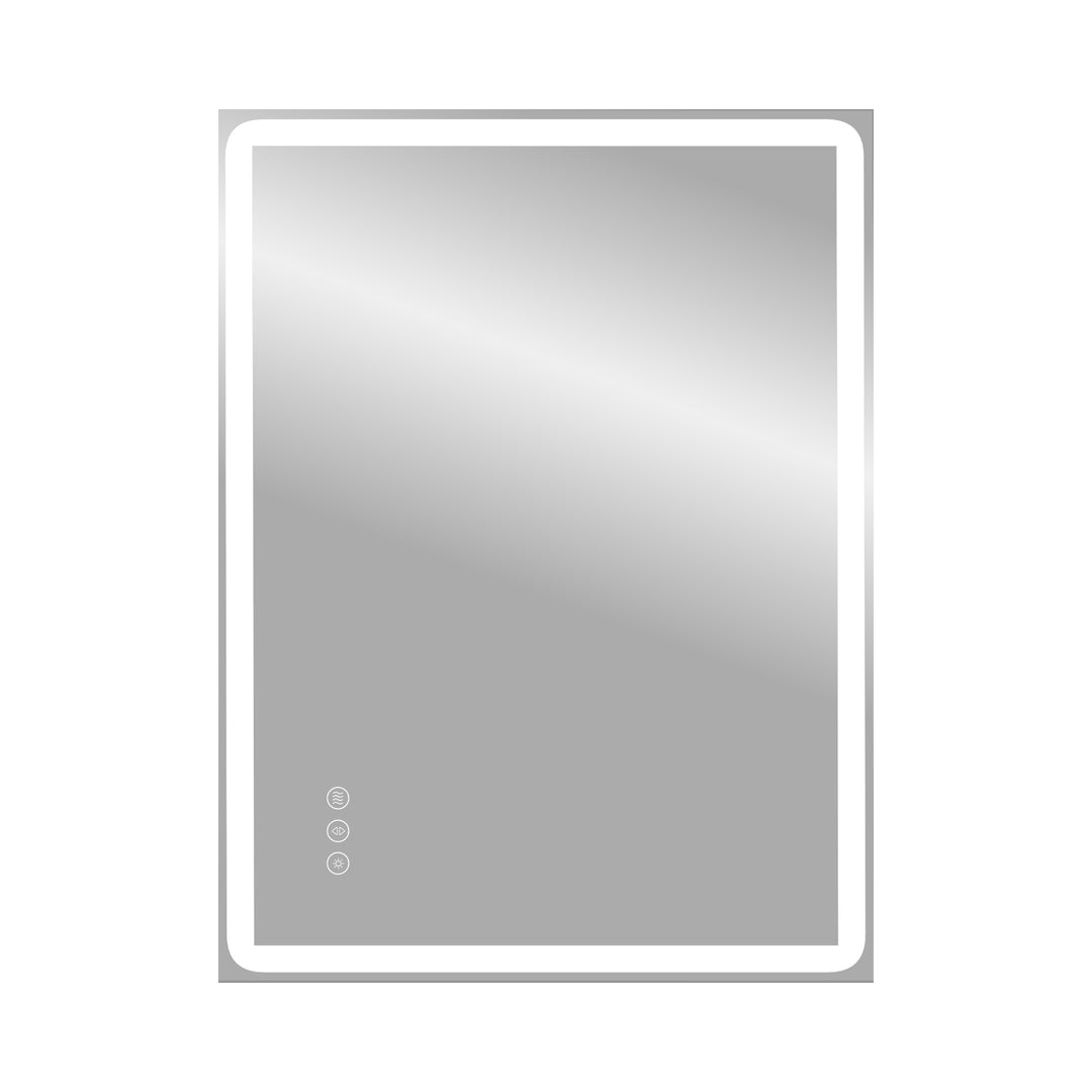 Elevate Home LED Modern Rectangular Anti-Fog Temperature Adjustable Vanity&Bathroom Mirror #RA02