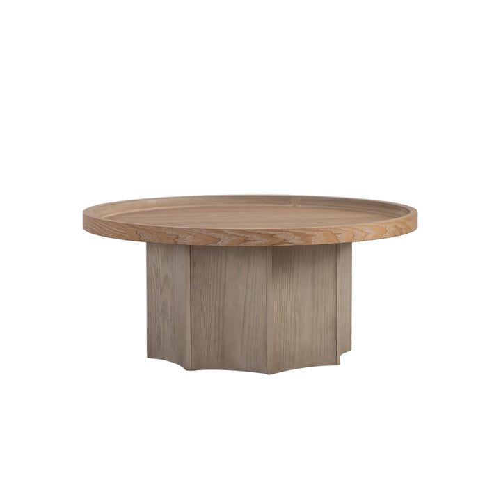 Blend 2-piece Round Nesting Coffee Table Set Wooden End Tables For Living Room&bedroom #25038
