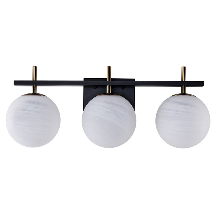 Nimbus Bathroom Vanity Light With Round Shape Cloud Glass Shade #29015-3BG