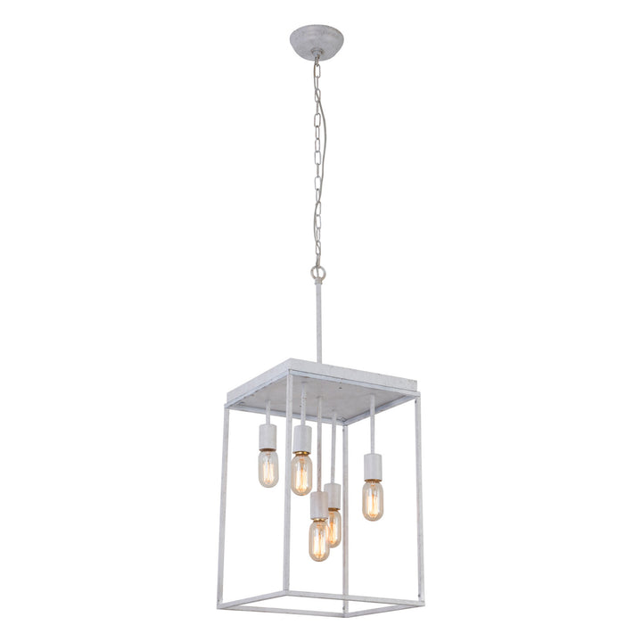 Maxax 5 - Light Square / Rectangle Chandeliers #19191-5WH