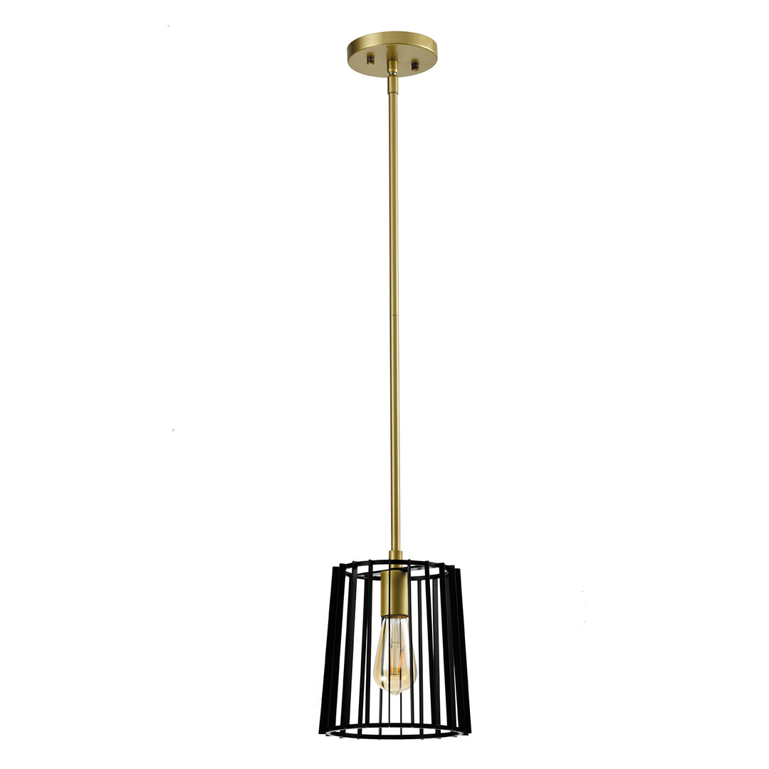 Maxax 1 - Light Wrought Iron Drum Pendant Light #MX2034