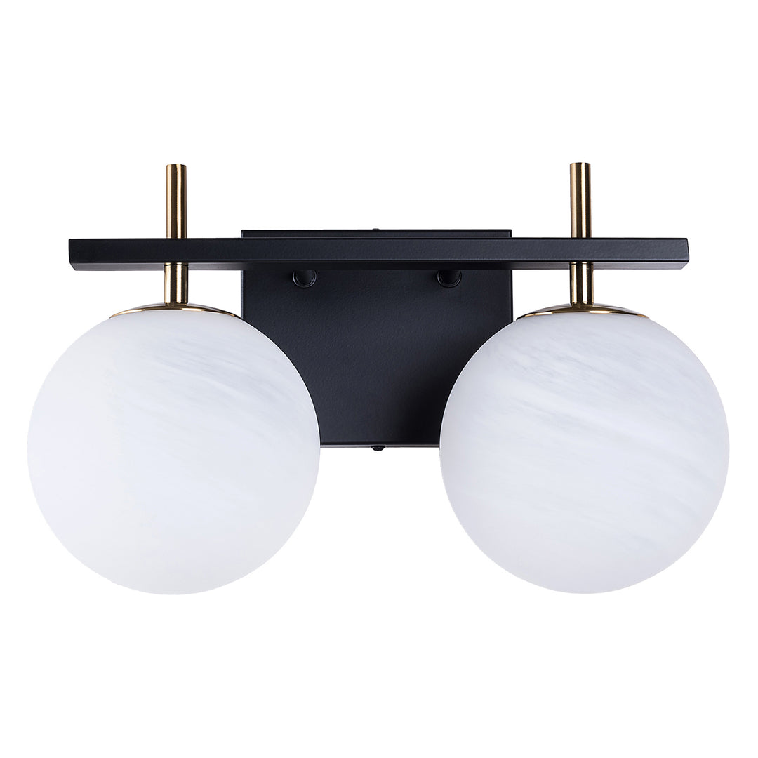 Nimbus Bathroom Vanity Light With Round Shape Cloud Glass Shade #29015