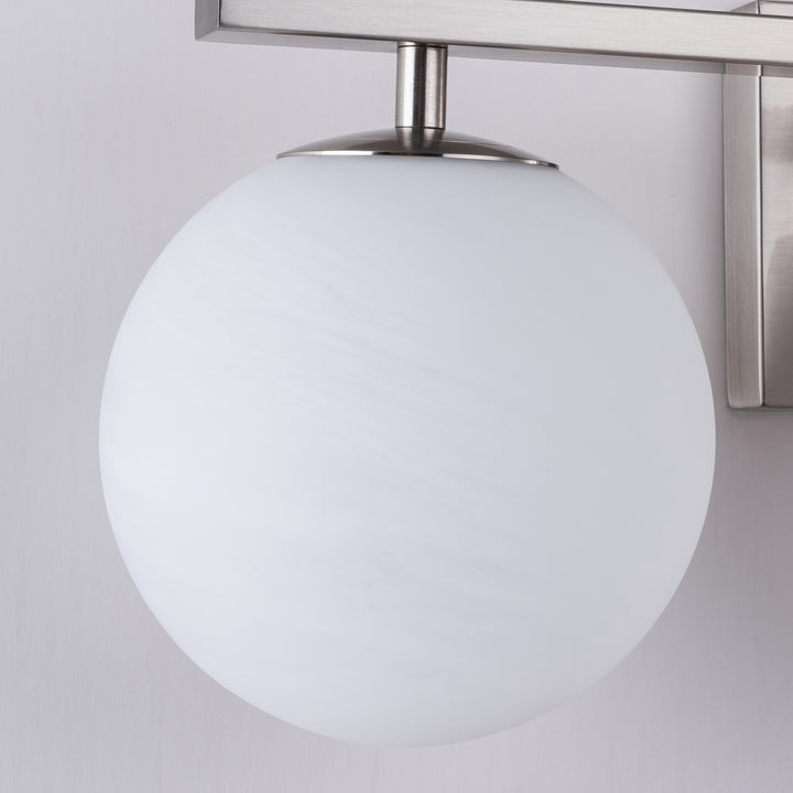 Nimbus Bathroom Vanity Light With Round Shape Cloud Glass Shade #29015-3BG