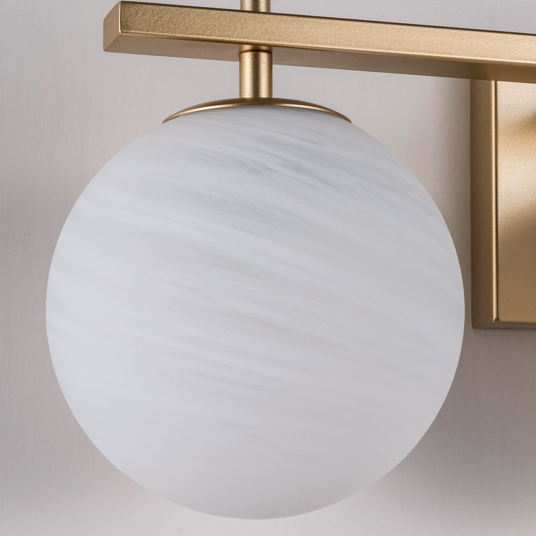 Nimbus Bathroom Vanity Light With Round Shape Cloud Glass Shade #29015-3BG