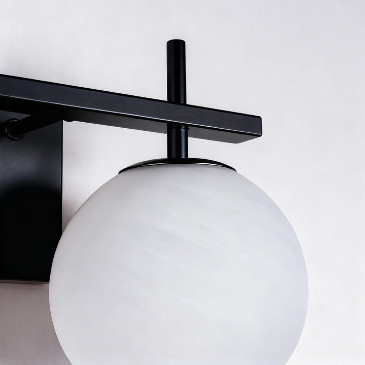 Nimbus Bathroom Vanity Light With Round Shape Cloud Glass Shade #29015