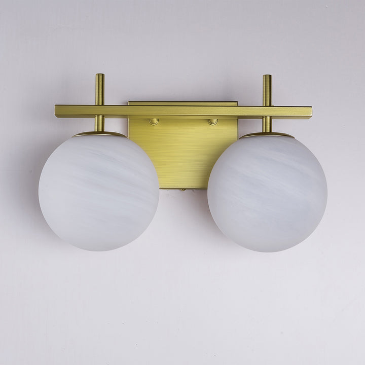 Nimbus Bathroom Vanity Light With Round Shape Cloud Glass Shade #29015