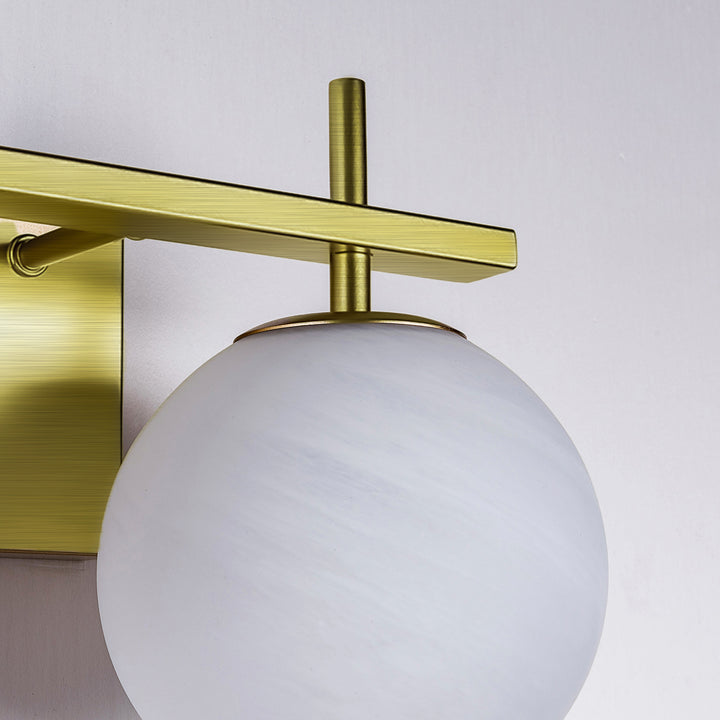 Nimbus Bathroom Vanity Light With Round Shape Cloud Glass Shade #29015