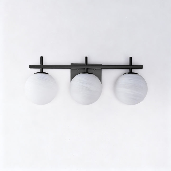 Nimbus Bathroom Vanity Light With Round Shape Cloud Glass Shade #29015