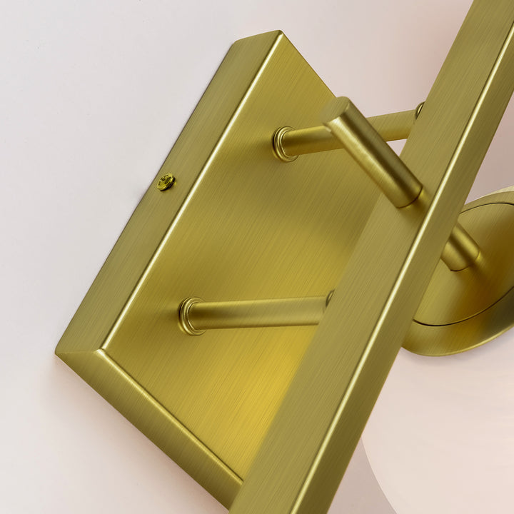 Nimbus Bathroom Vanity Light With Round Shape Cloud Glass Shade #29015