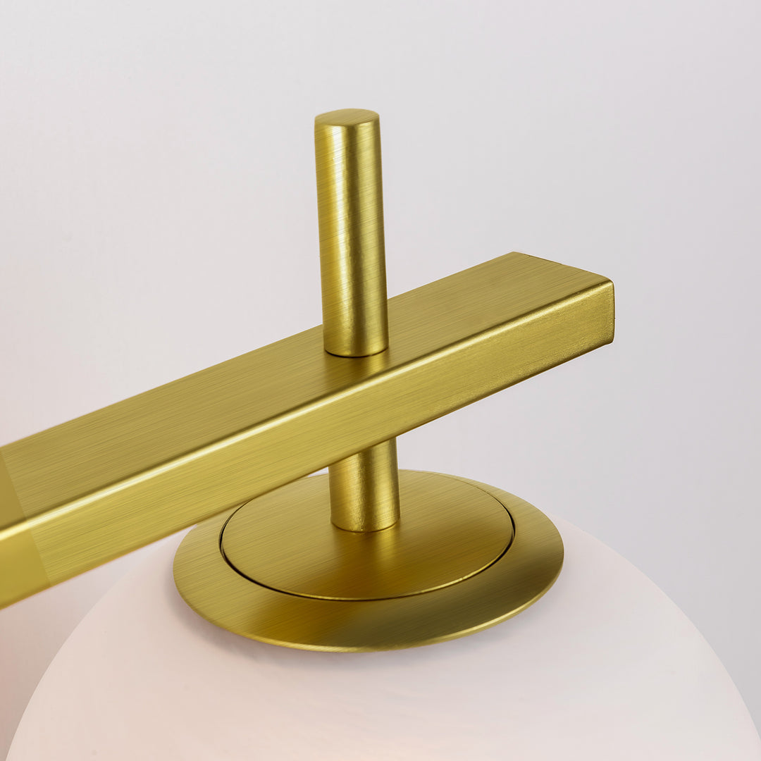 Nimbus Bathroom Vanity Light With Round Shape Cloud Glass Shade #29015