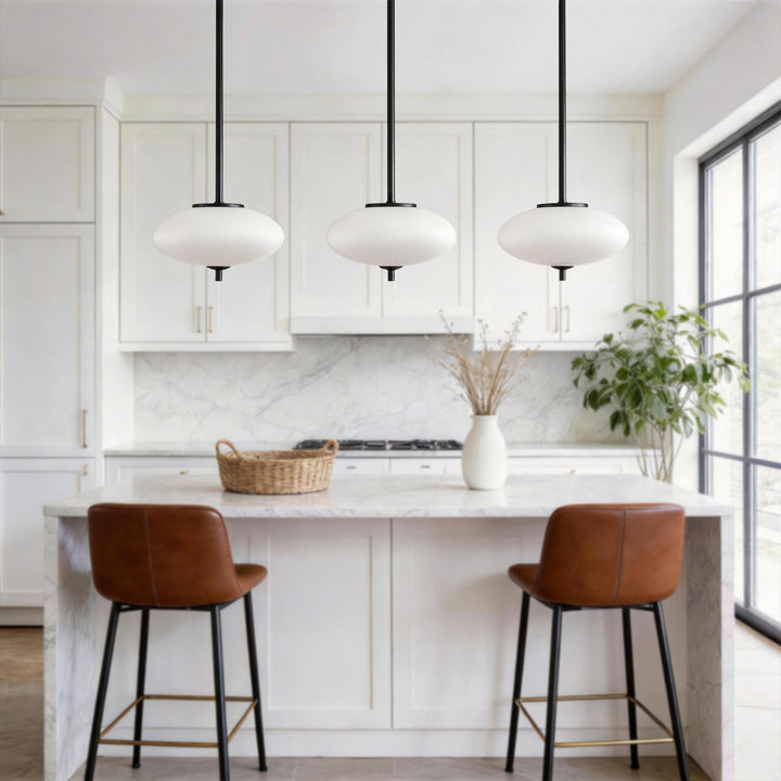 Nimbus 1 - Light Dimmable Modern Glass Led Pendant Light For Hallway/Kitchen Island #29018