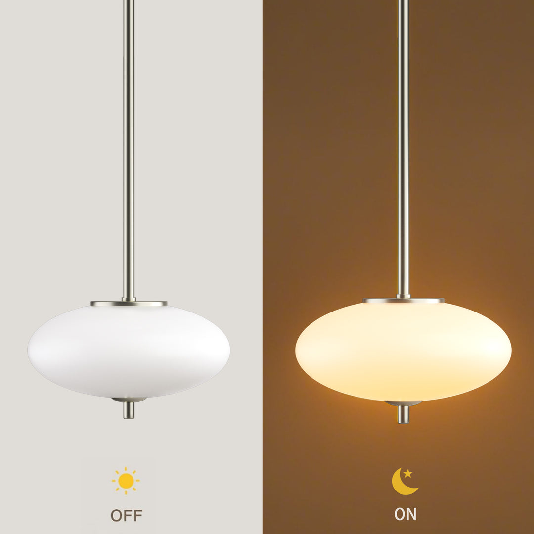 Nimbus 1 - Light Dimmable Modern Glass Led Pendant Light For Hallway/Kitchen Island #29018