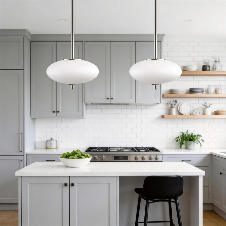 Nimbus 1 - Light Dimmable Modern Glass Led Pendant Light For Hallway/Kitchen Island #29018