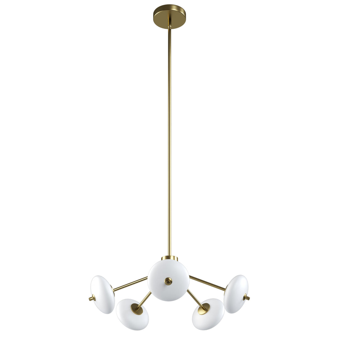 Nimbus 5 - Light Dimmable Modern Glass Led Chandelier For Hallway/Kitchen Island #29018