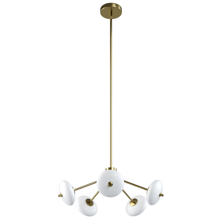 Nimbus 5 - Light Dimmable Modern Glass Led Chandelier For Hallway/Kitchen Island #29018