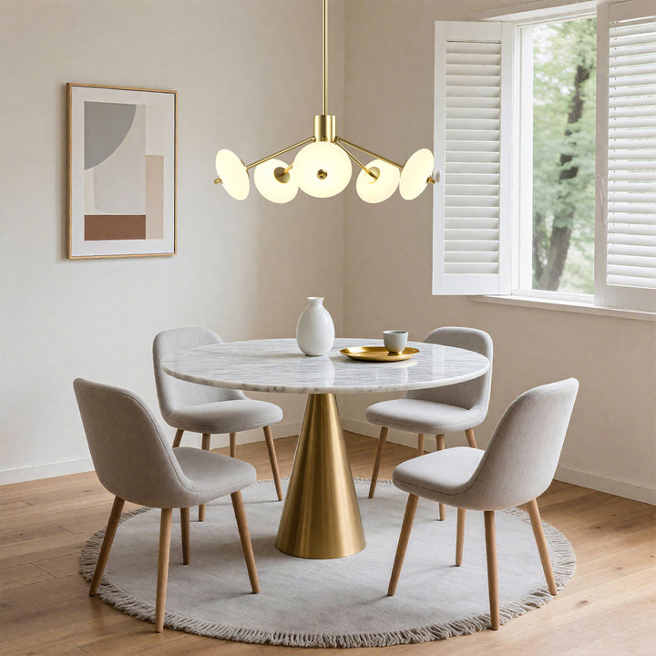 Nimbus 5 - Light Dimmable Modern Glass Led Chandelier For Hallway/Kitchen Island #29018