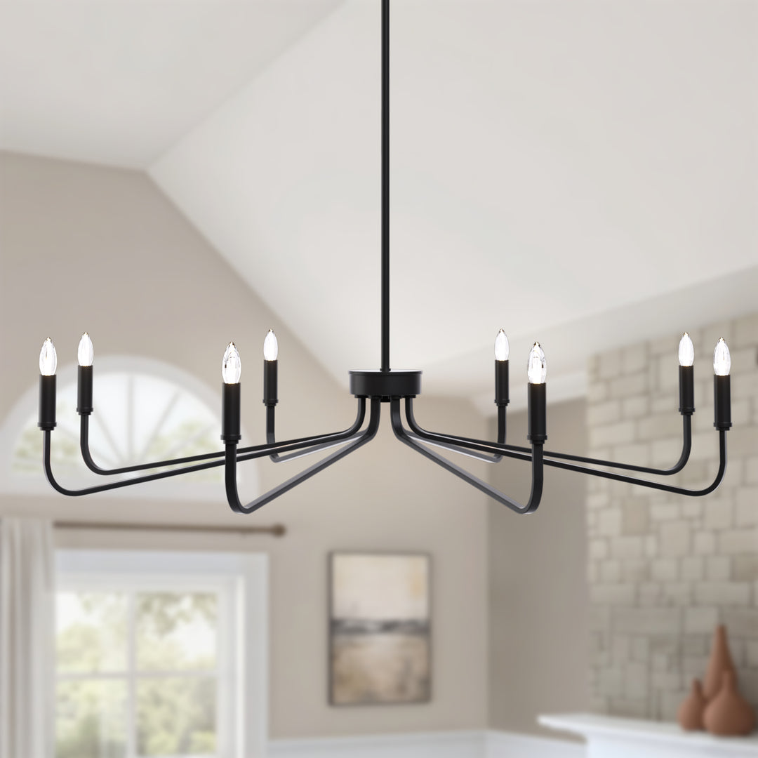 Essence 6 - Light 26"W Dimmable Classic Candle Style Chandelier #29020