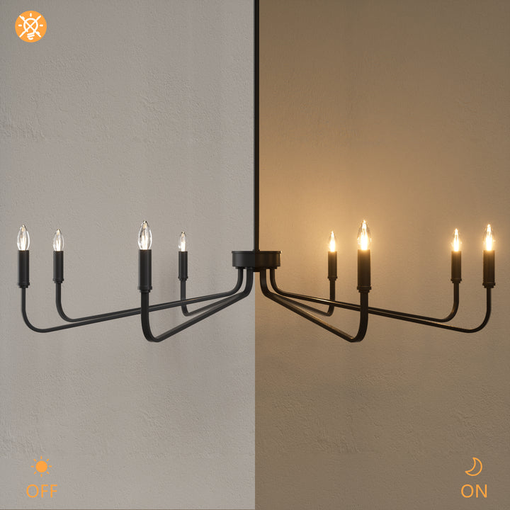 Essence 6 - Light 26"W Dimmable Classic Candle Style Chandelier #29020