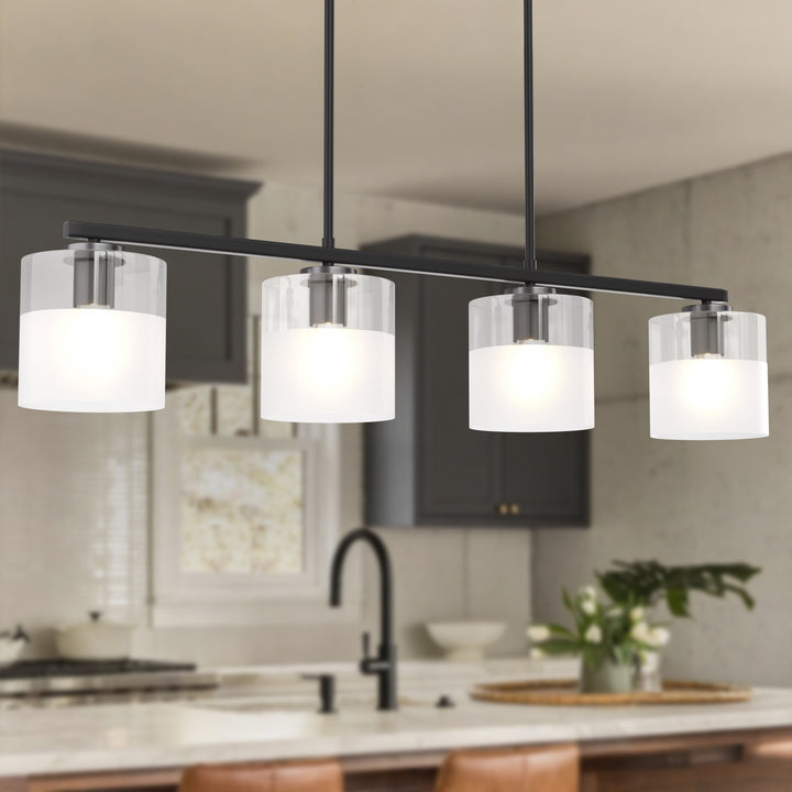 Twilight 4-light 39'' Dimmable Frosted Glass Modern/traditional Chandelier For Dining Room #29025